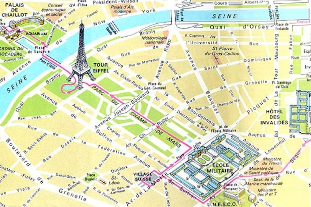 Chic Tour Eiffel Near Eiffel Tower 7th Floor Parijs